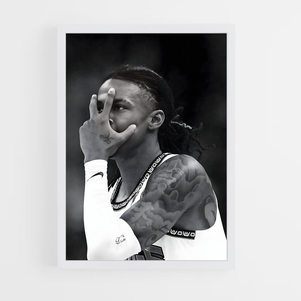 Poster Immersion monochrome – affiche Basketball (vue 3)